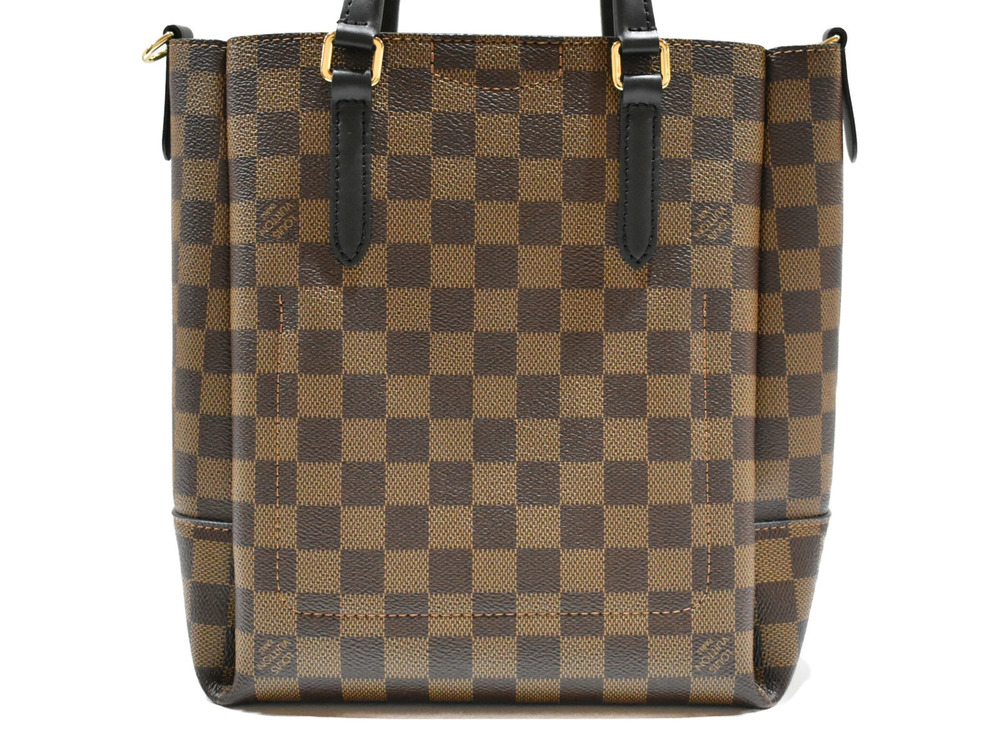 Louis Vuitton Brown Noir Ebene Bag Shoulder 2way Belmont NV Black Damier
